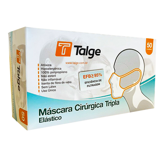 Máscaras TNT na cor Branca - Talge