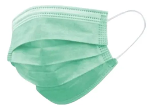 Máscara Tripla TNT na cor Verde - Vabene - Imagem 2
