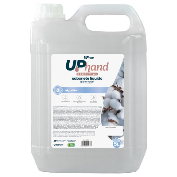 Sabonete líquido Glicerinado 5l (Branco) algodão Up Hand - UPPRO
