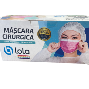 Máscara Tripla TNT na cor Rosa - Lola