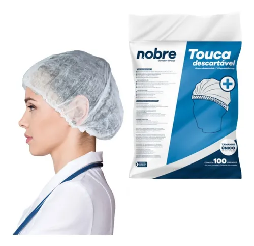 Touca Descartável - Sanfonada - TNT - c/100und. - Nobre